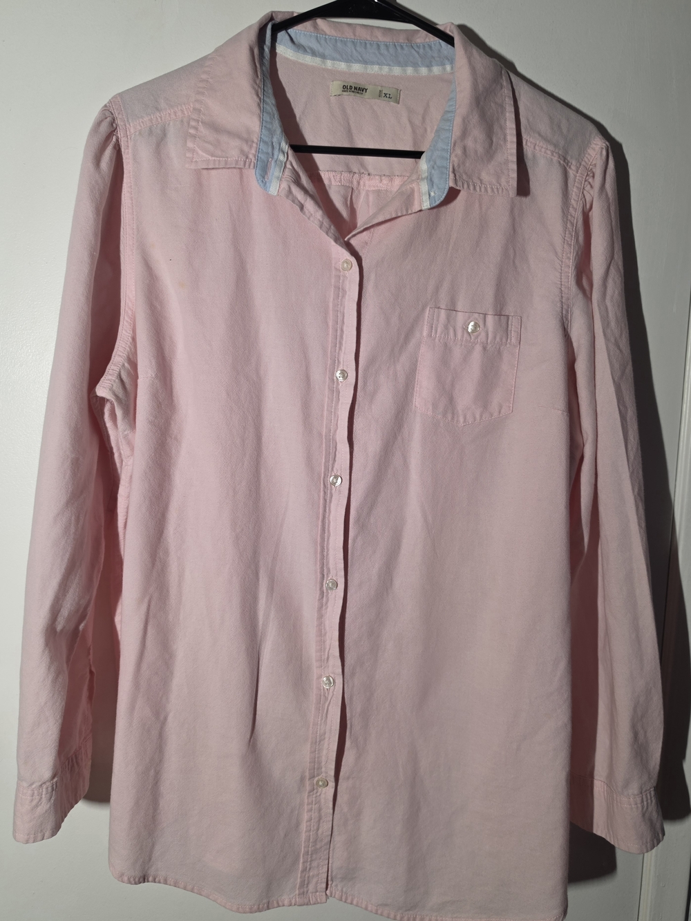 Old Navy Pastel Pink Cotton Button-Down Shirt